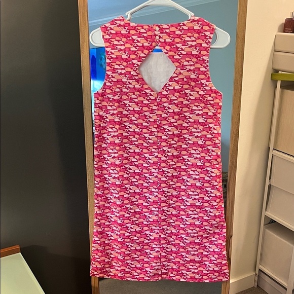 Vineyard Vines Pink and White Girls Dress - Picture 4 of 4